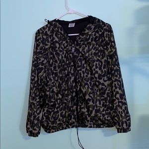 Green Camo PINK Windbreaker Size XS
